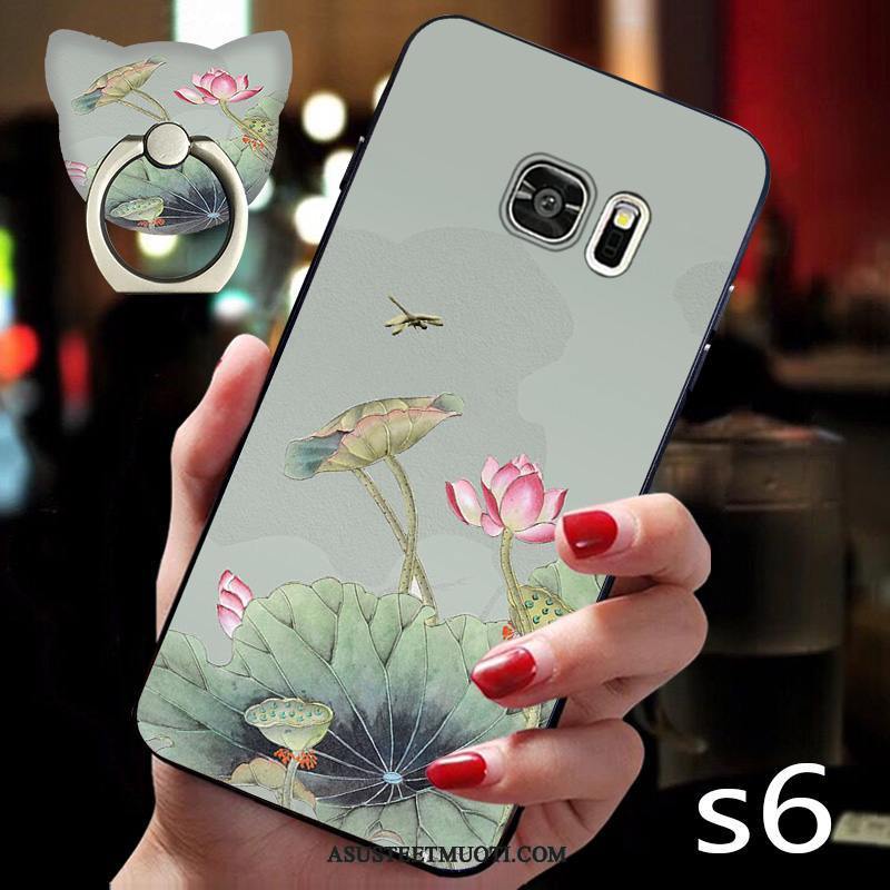 Samsung Galaxy S6 Kuoret Silikoni Kuori Tähti Persoonallisuus Murtumaton