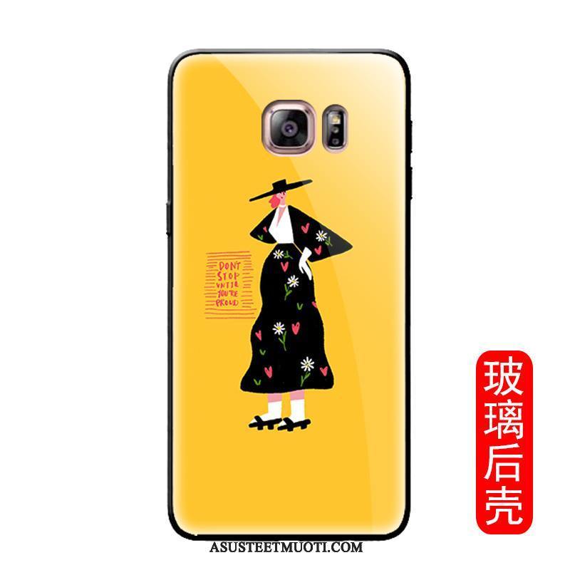 Samsung Galaxy S7 Edge Kuoret Persoonallisuus Keltainen Puhelimen Tähti Kuori