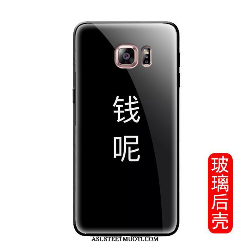 Samsung Galaxy S7 Edge Kuoret Tähti Valkoinen All Inclusive Suojaus Musta
