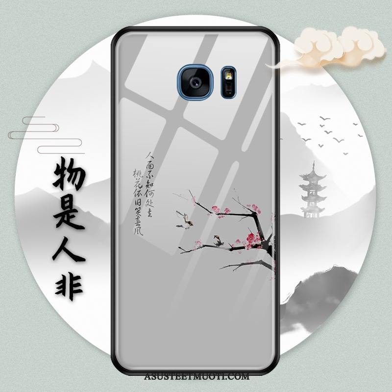 Samsung Galaxy S7 Kuoret Kotelo Vuosikerta Valkoinen Kuori Maisema