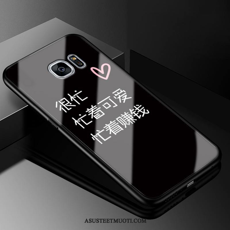 Samsung Galaxy S7 Kuoret Net Red Tähti Suojaus Musta Murtumaton