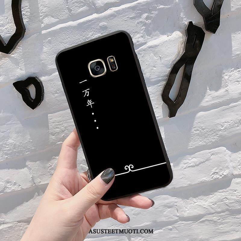 Samsung Galaxy S7 Kuoret Yksinkertainen Rakastunut Pesty Suede Pehmeä Neste Puhelimen