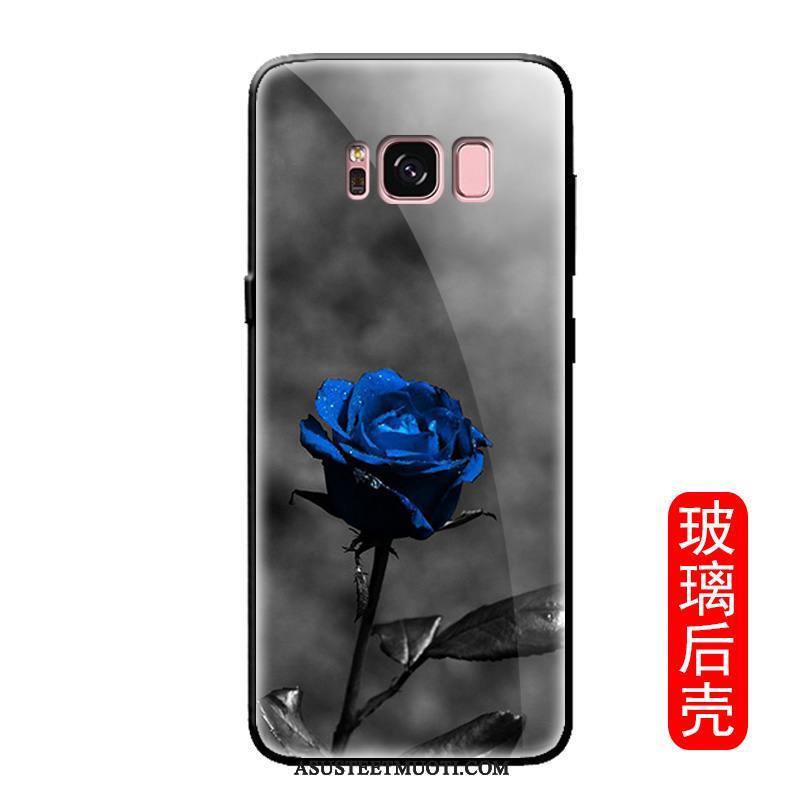 Samsung Galaxy S8 Kuoret Harmaa Suojaus Kotelo Kuori Lasi