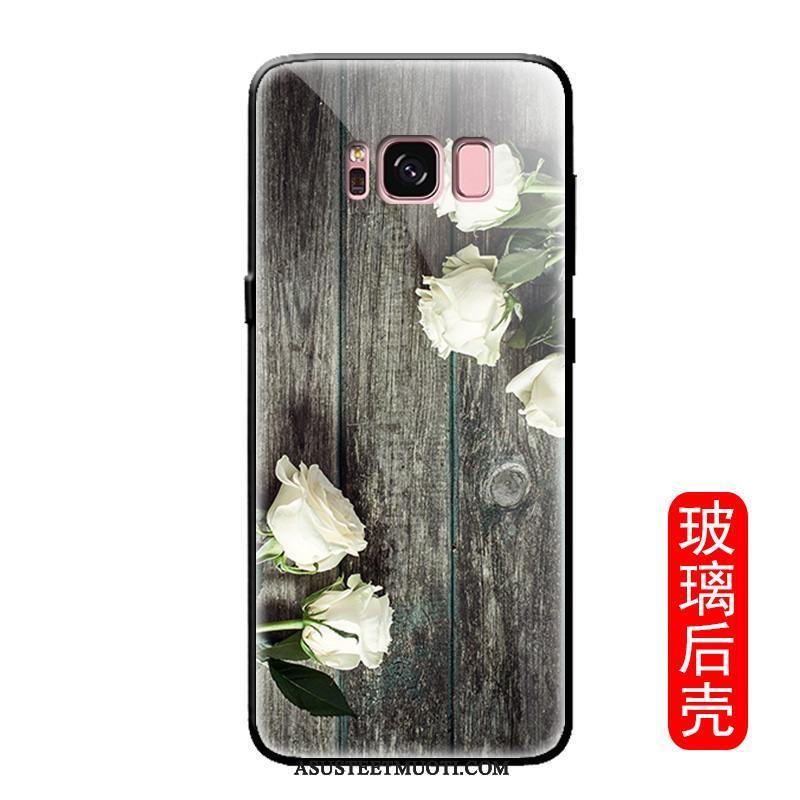 Samsung Galaxy S8 Kuoret Harmaa Suojaus Kotelo Kuori Lasi