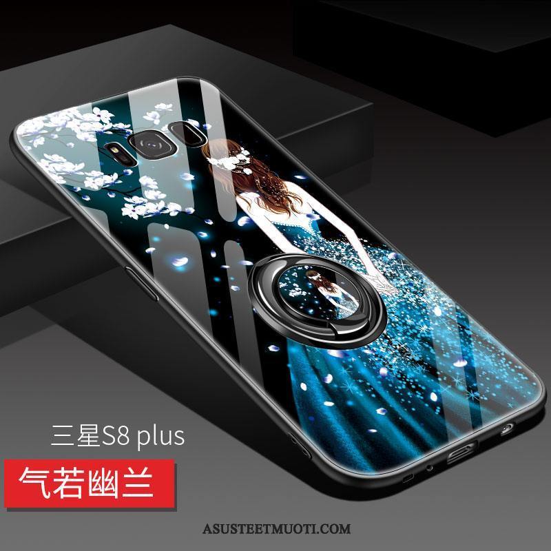Samsung Galaxy S8+ Kuoret Lasi Persoonallisuus Silikoni Tide-brändi Kotelo