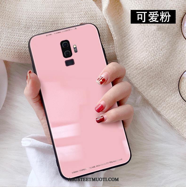 Samsung Galaxy S9+ Kuoret Kuori Lasi Murtumaton Pu Suojaus