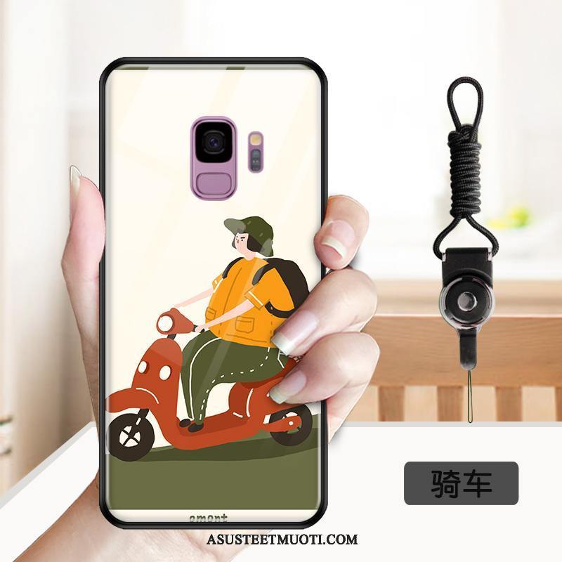 Samsung Galaxy S9 Kuoret Silikoni Kuori Karkaisu Kotelo Vihreä