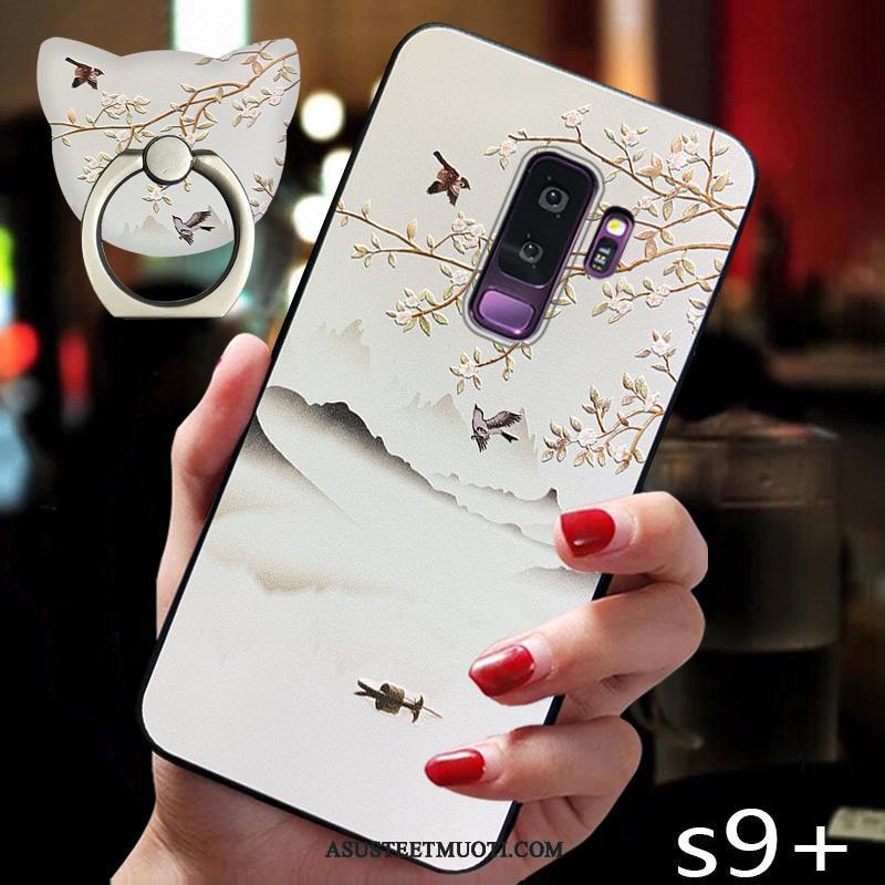 Samsung Galaxy S9+ Kuori Kuoret Pehmeä Neste Valkoinen Puhelimen Kiinalainen Tyyli Luova