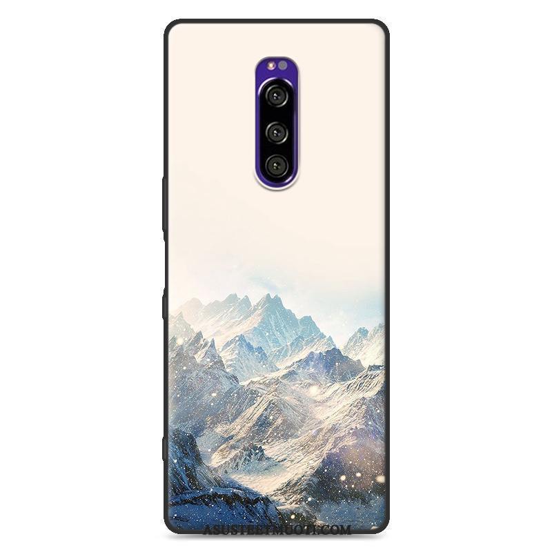 Sony Xperia 1 Kuoret Pehmeä Neste Kuori Kotelo Maalaus All Inclusive