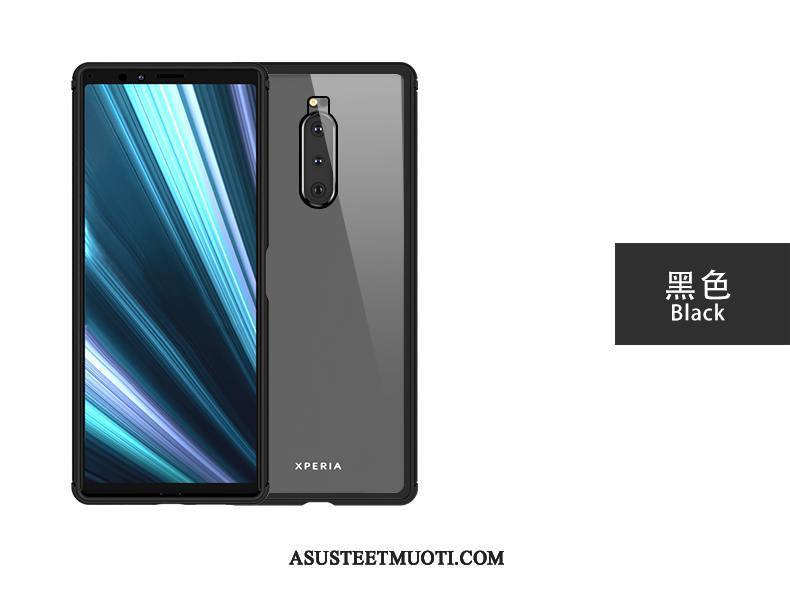 Sony Xperia 1 Kuori Kuoret Trendi Lasi Kehys Läpinäkyvä All Inclusive