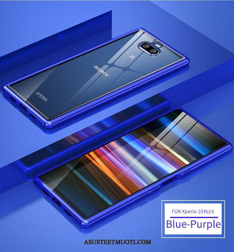 Sony Xperia 10 Plus Kuoret Kuori Metalli Violetti Puhelimen Lasi