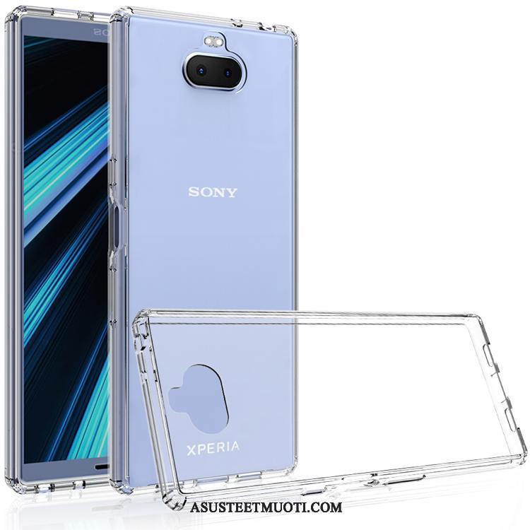 Sony Xperia 10 Plus Kuoret Läpinäkyvä Murtumaton Kotelo Puhelimen Musta