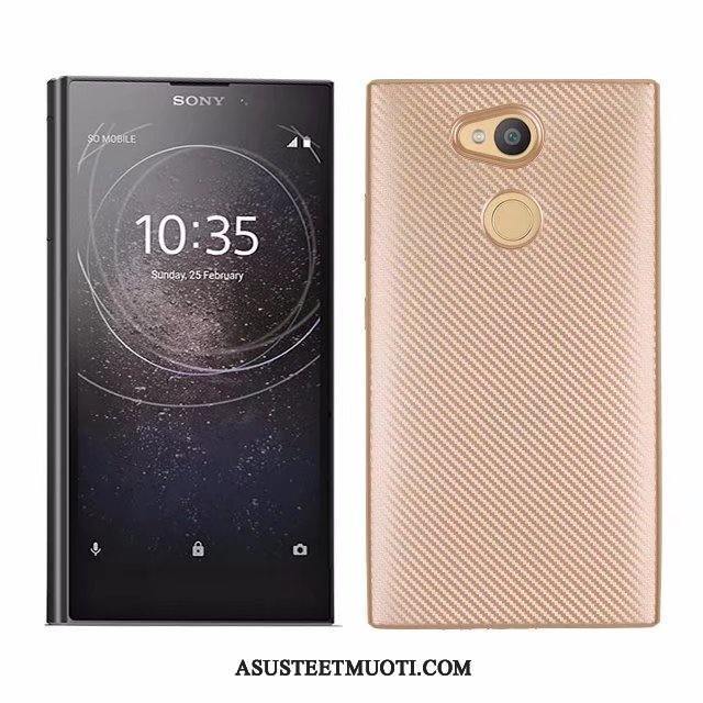 Sony Xperia L2 Kuoret Pehmeä Neste Kulta Kotelo All Inclusive Murtumaton