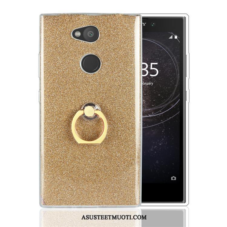 Sony Xperia L2 Kuori Kuoret Jauhe Kotelo Silikoni Murtumaton Kulta