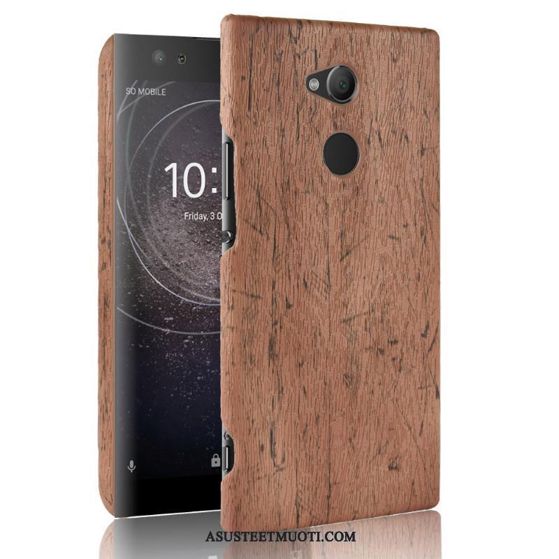 Sony Xperia L2 Kuori Kuoret Puhelimen Vuosikerta Pesty Suede Kova Yksinkertainen