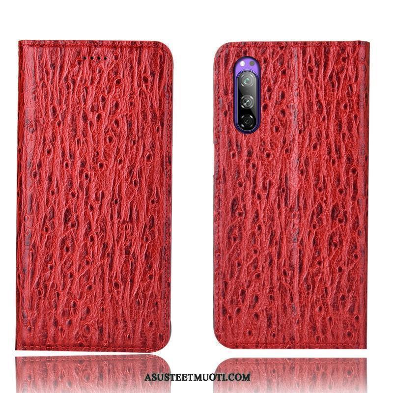Sony Xperia L3 Kuori Kuoret Nahkakotelo Suojaus Kukkakuvio Murtumaton