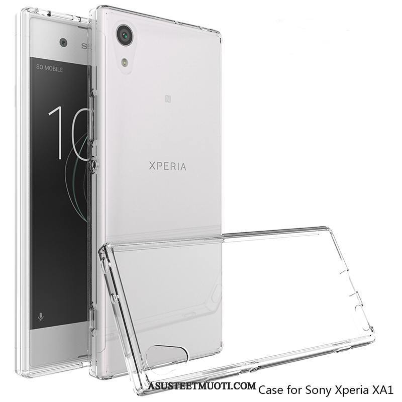 Sony Xperia Xa1 Kuoret Jauhe Läpinäkyvä Murtumaton Kotelo Kuori