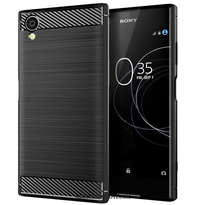 Sony Xperia Xa1 Kuoret Punainen Puhelimen Kukkakuvio Suojaus Murtumaton