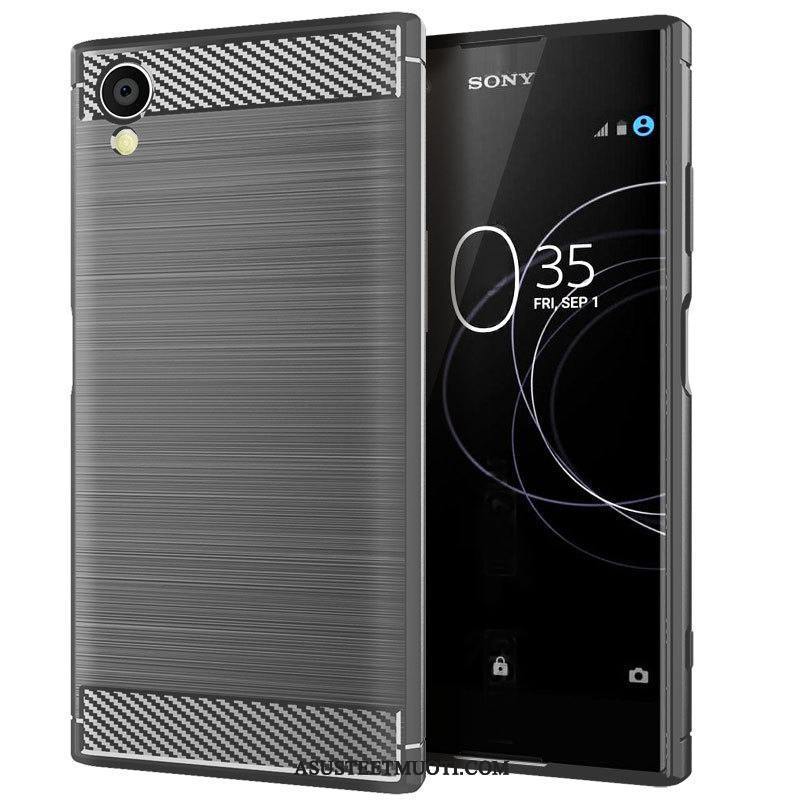 Sony Xperia Xa1 Kuoret Punainen Puhelimen Kukkakuvio Suojaus Murtumaton