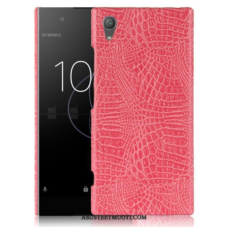 Sony Xperia Xa1 Plus Kuori Kuoret Krokotiili Punainen Suojaus Jauhe Kova