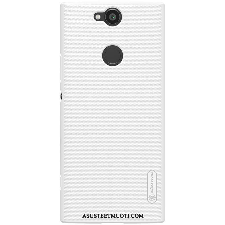 Sony Xperia Xa2 Plus Kuoret Puhelimen Pesty Suede Kotelo Punainen Kuori