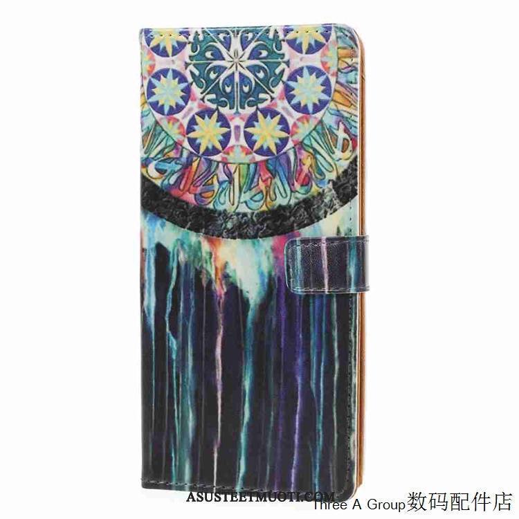 Sony Xperia Xz Kuori Kuoret Suojaus Trendi Nahkakotelo Sininen Puhelimen
