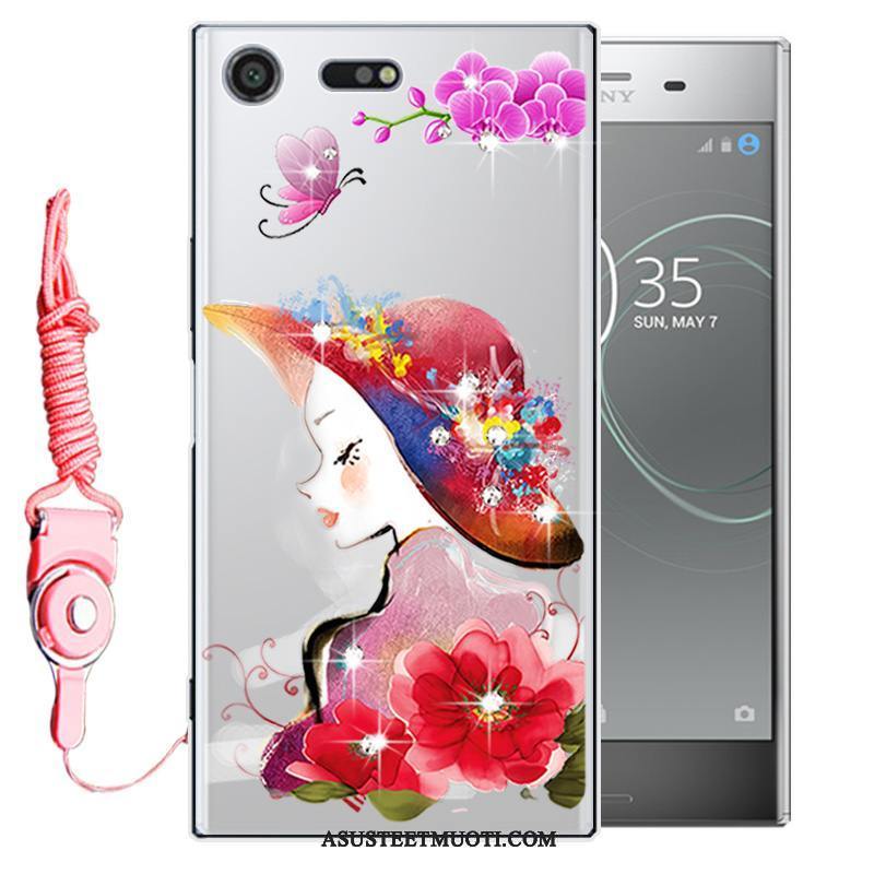 Sony Xperia Xz Premium Kuoret Kuori Strassi Suojaus Pehmeä Neste Kotelo