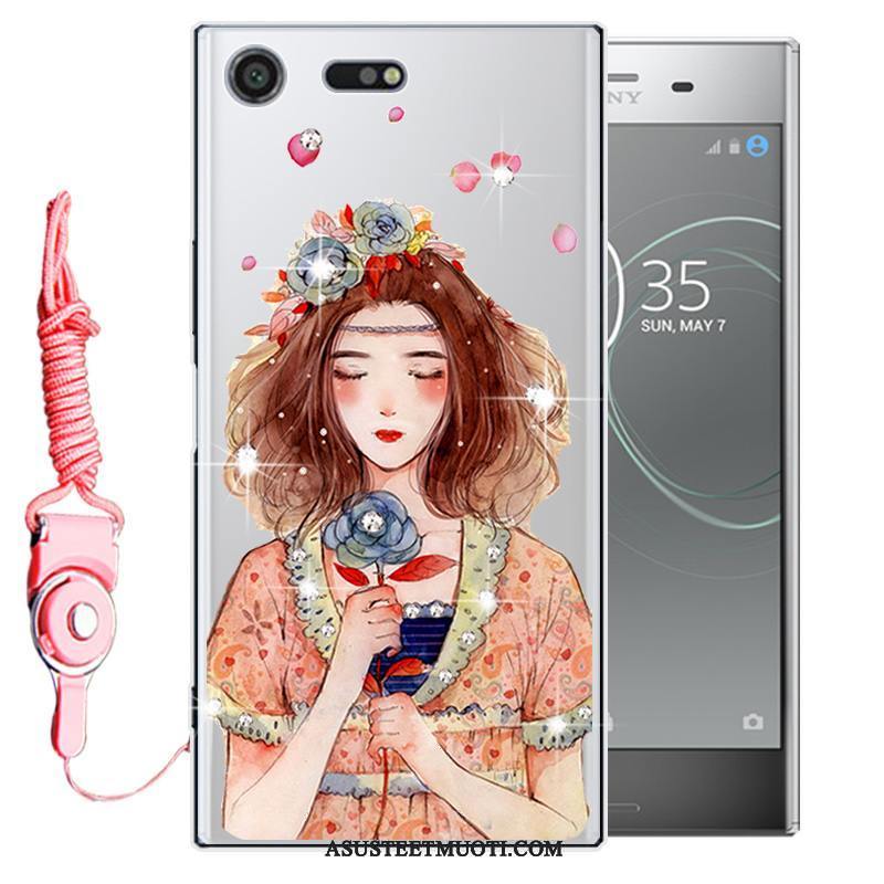 Sony Xperia Xz Premium Kuoret Kuori Strassi Suojaus Pehmeä Neste Kotelo