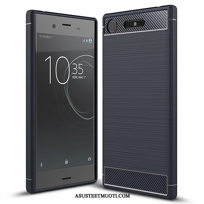 Sony Xperia Xz1 Kuori Kuoret Silikoni Tila Trendi All Inclusive Musta