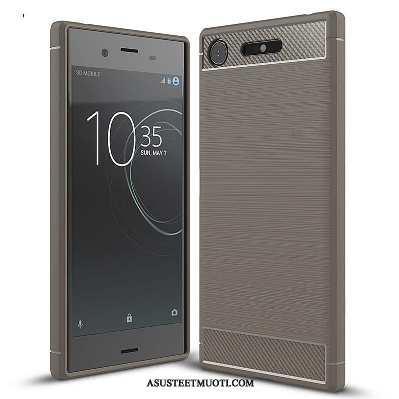 Sony Xperia Xz1 Kuori Kuoret Silikoni Tila Trendi All Inclusive Musta