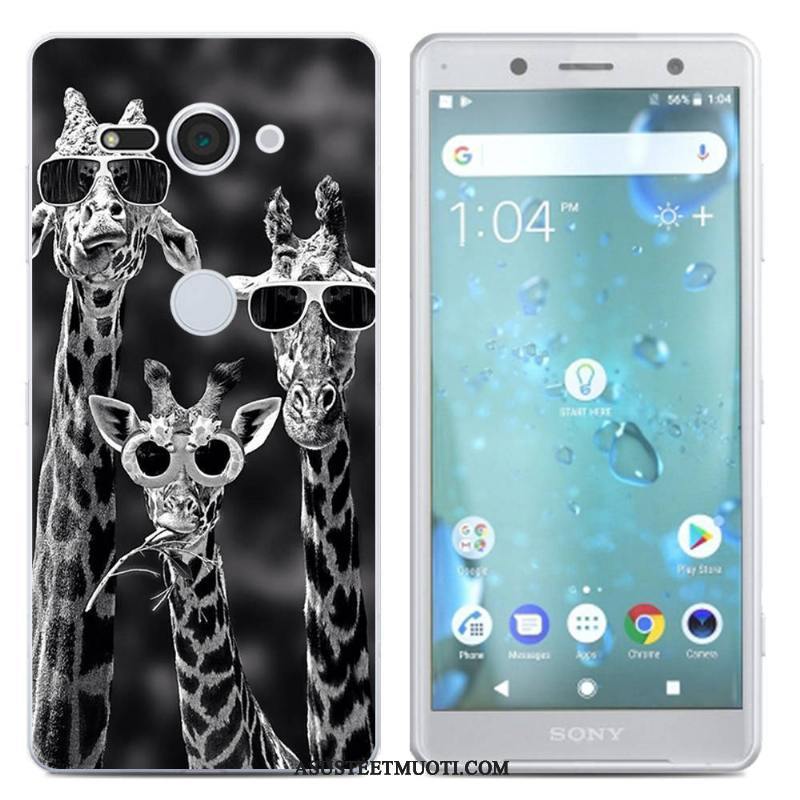 Sony Xperia Xz2 Compact Kuoret Silikonikuori Sininen Kotelo Puhelimen Pehmeä Neste