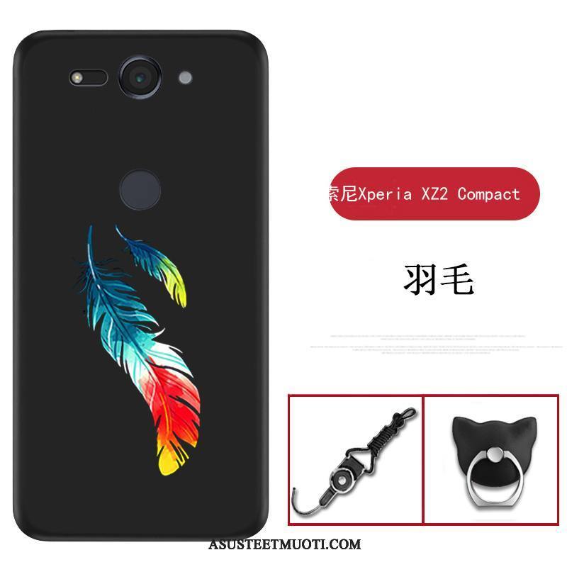 Sony Xperia Xz2 Compact Kuori Kuoret Suojaus Kotelo Silikoni Sininen