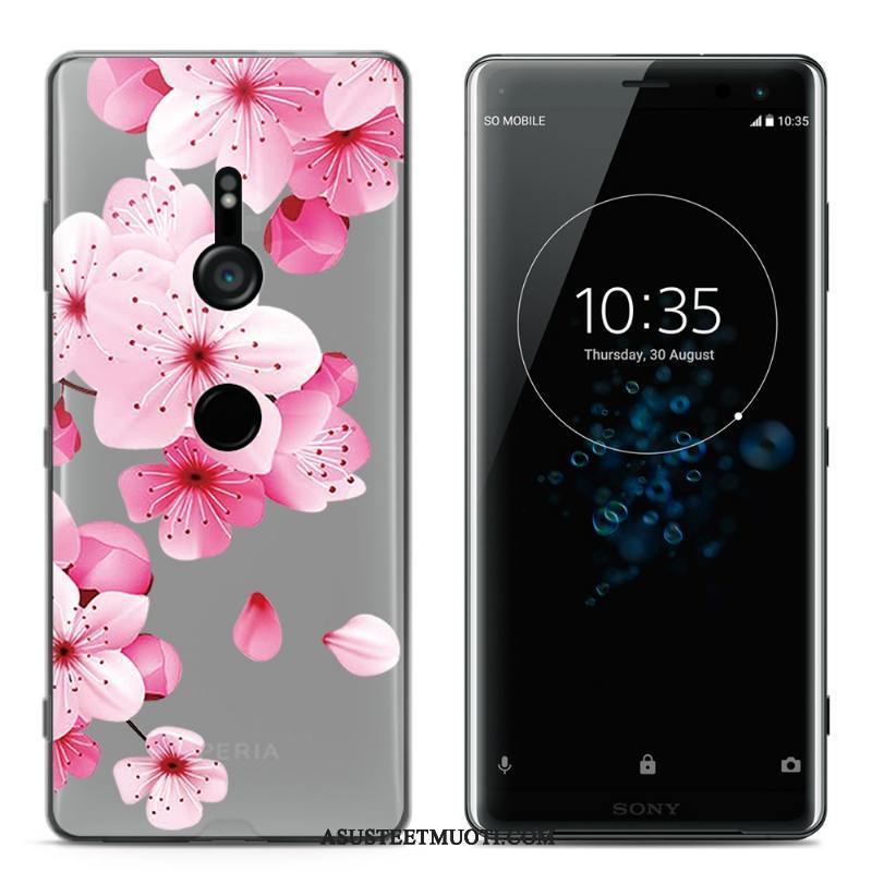 Sony Xperia Xz3 Kuoret Luova Kotelo Läpinäkyvä Silikonikuori Jauhe