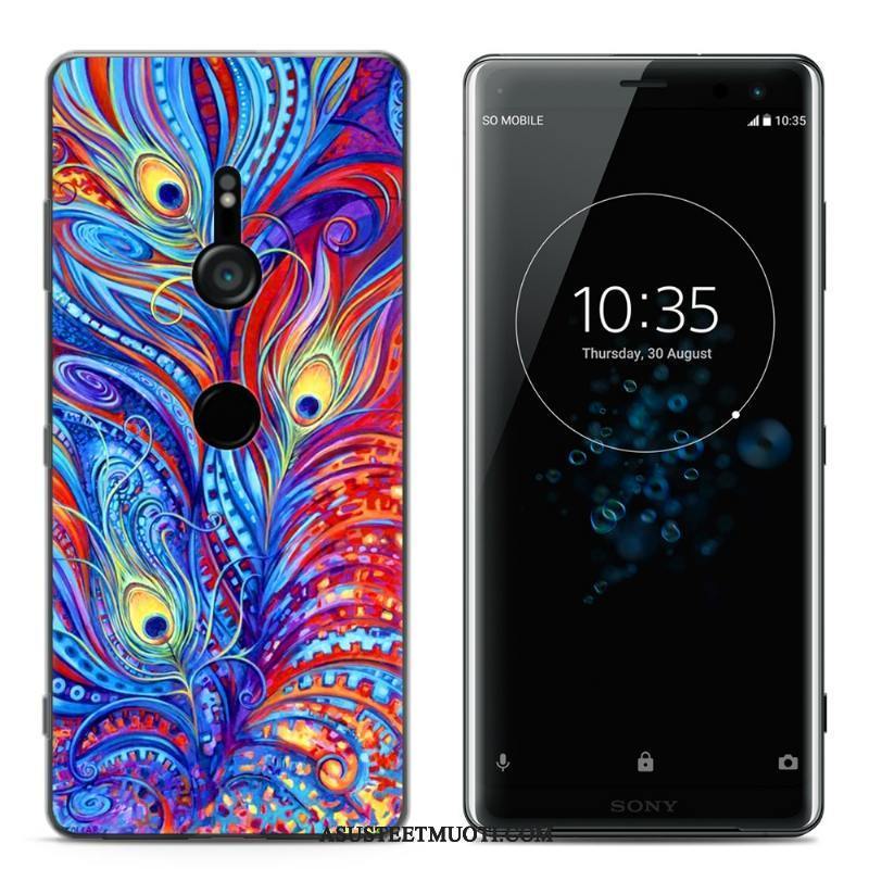 Sony Xperia Xz3 Kuoret Luova Kotelo Läpinäkyvä Silikonikuori Jauhe