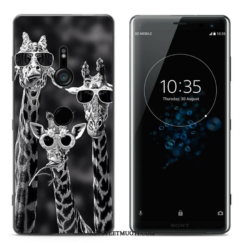 Sony Xperia Xz3 Kuoret Luova Kotelo Läpinäkyvä Silikonikuori Jauhe