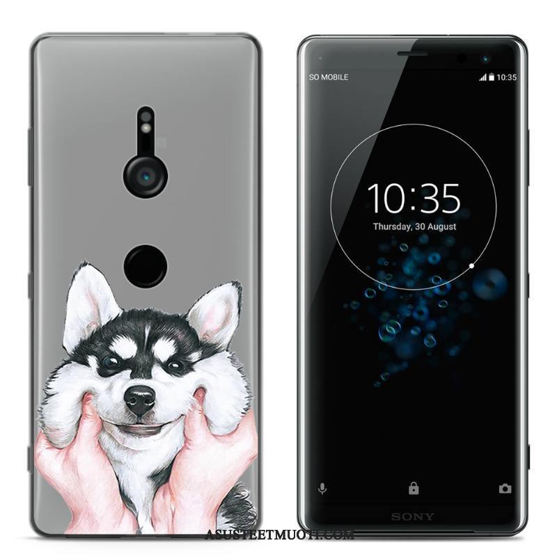 Sony Xperia Xz3 Kuoret Luova Kotelo Läpinäkyvä Silikonikuori Jauhe