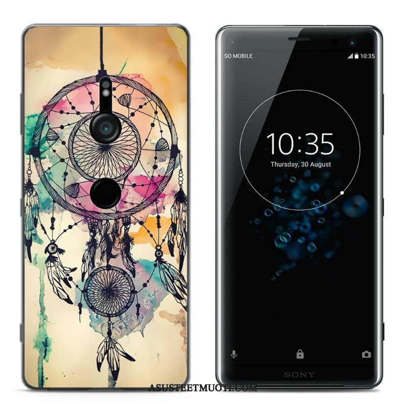 Sony Xperia Xz3 Kuoret Luova Kotelo Läpinäkyvä Silikonikuori Jauhe