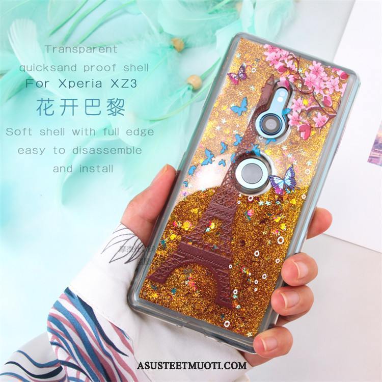 Sony Xperia Xz3 Kuori Kuoret Maalaus Puhelimen Suojaus Violetti Läpinäkyvä