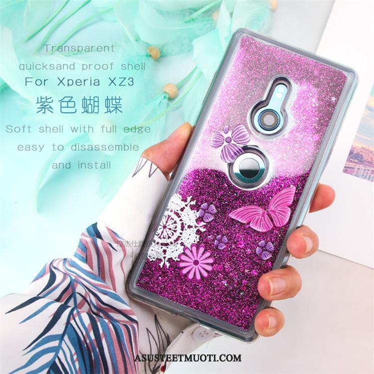 Sony Xperia Xz3 Kuori Kuoret Maalaus Puhelimen Suojaus Violetti Läpinäkyvä