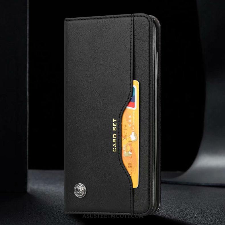 Xiaomi Mi 10 Kuoret Kortti Nahkakotelo Kuori Puhelimen Musta