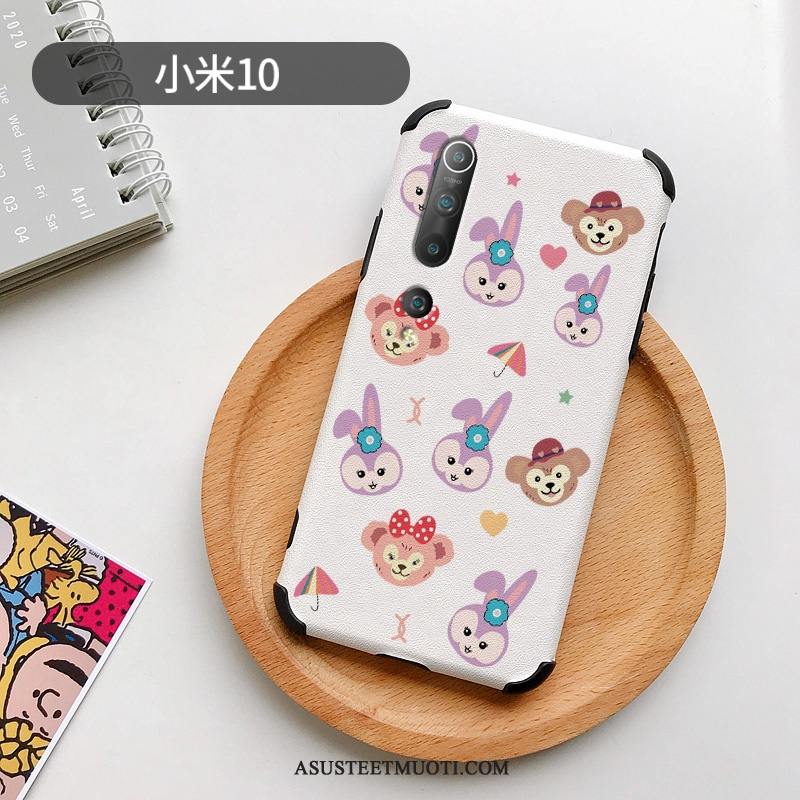 Xiaomi Mi 10 Kuoret Kukkakuvio Sarjakuva Kani Rakastunut Mulberry Silkki