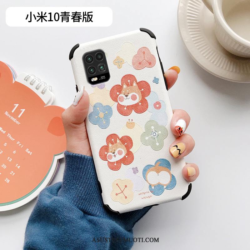 Xiaomi Mi 10 Lite Kuori Kuoret Ihana Sininen Sarjakuva Kohokuviointi Suojaus
