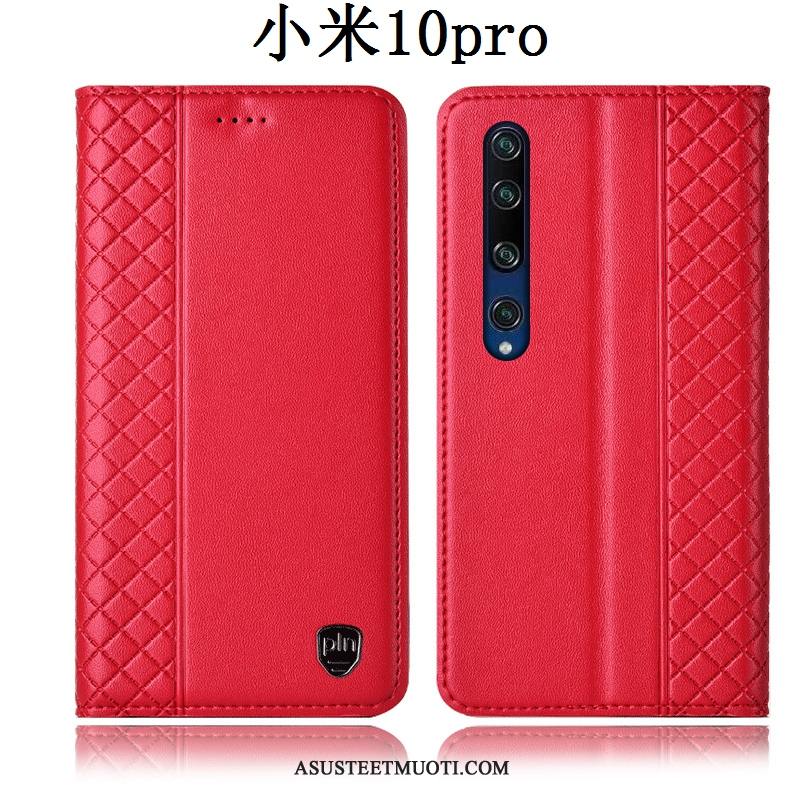 Xiaomi Mi 10 Pro Kuori Kuoret Murtumaton Kotelo All Inclusive Nahkakotelo Keltainen