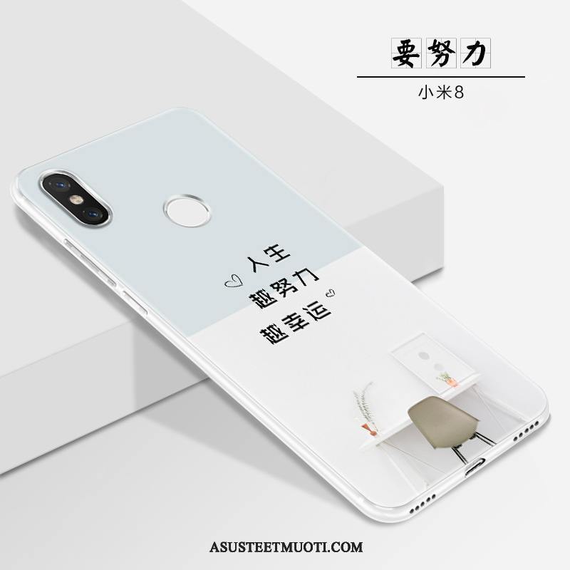 Xiaomi Mi 8 Kuoret Net Red Pesty Suede Jauhe Kukkakuvio Kotelo
