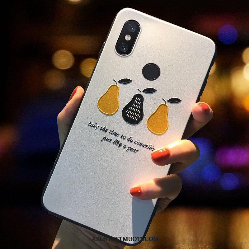 Xiaomi Mi 8 Kuoret Pehmeä Neste Silikoni Keltainen Puhelimen Kuori