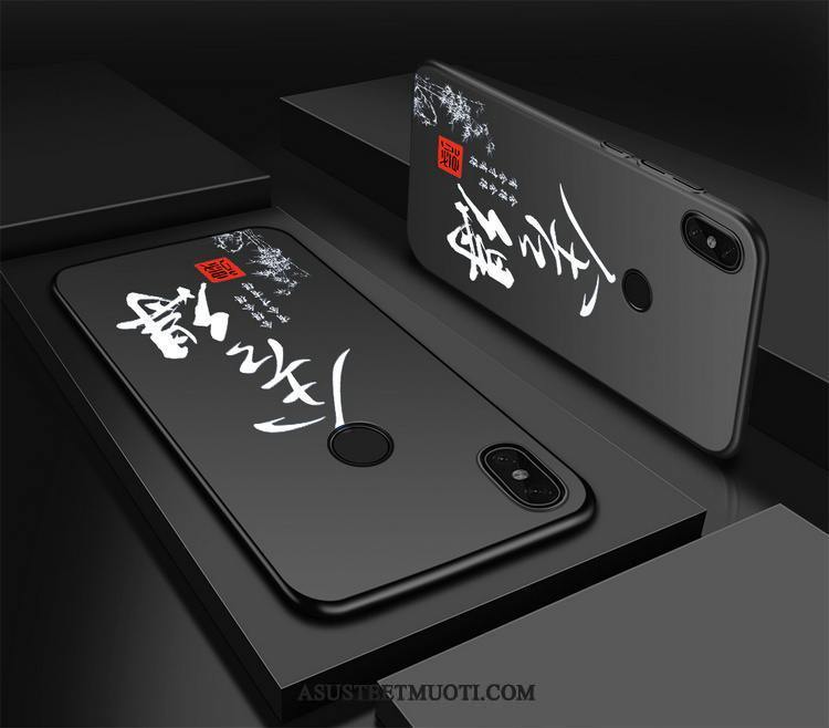 Xiaomi Mi 8 Kuoret Pesty Suede Puhelimen Persoonallisuus Musta Ohut