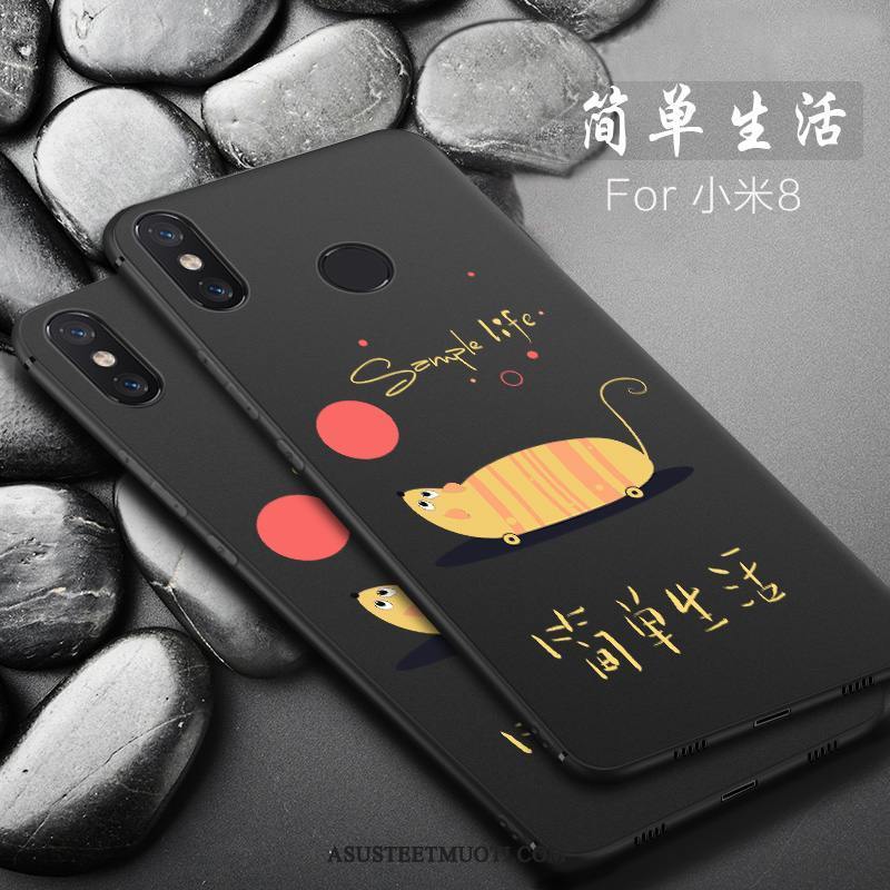 Xiaomi Mi 8 Kuoret Silikoni Kukkakuvio Yksinkertainen Murtumaton Pesty Suede