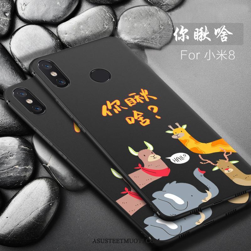 Xiaomi Mi 8 Kuoret Silikoni Kukkakuvio Yksinkertainen Murtumaton Pesty Suede