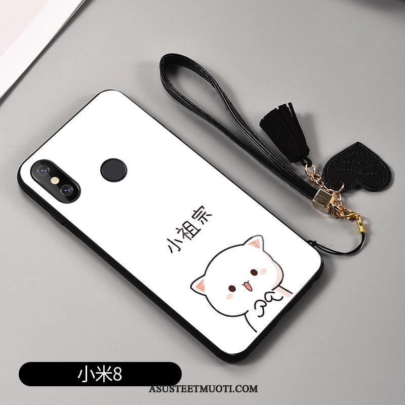Xiaomi Mi 8 Kuoret Valkoinen Nuoret Kuori Rakastunut Lasi