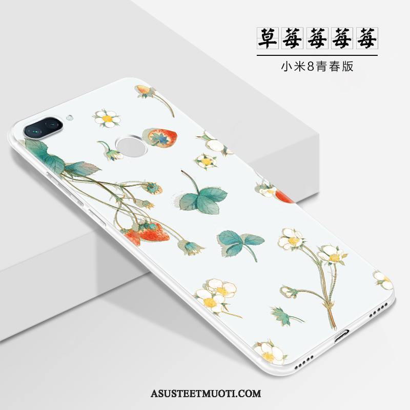Xiaomi Mi 8 Lite Kuoret All Inclusive Murtumaton Net Red Pesty Suede Pehmeä Neste